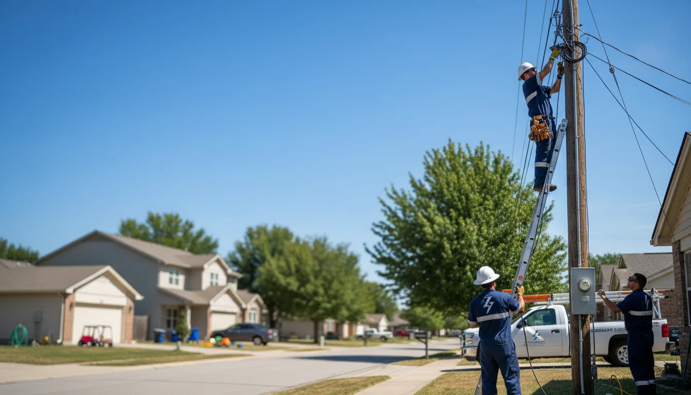 Residential electrician providing installation services in Lorado, WV